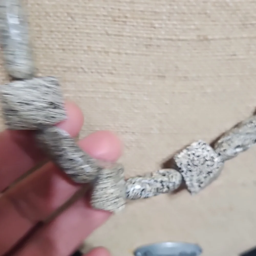 Lee Sands Gray and Silver Stone Necklace with Pendant - Picture 6 of 8